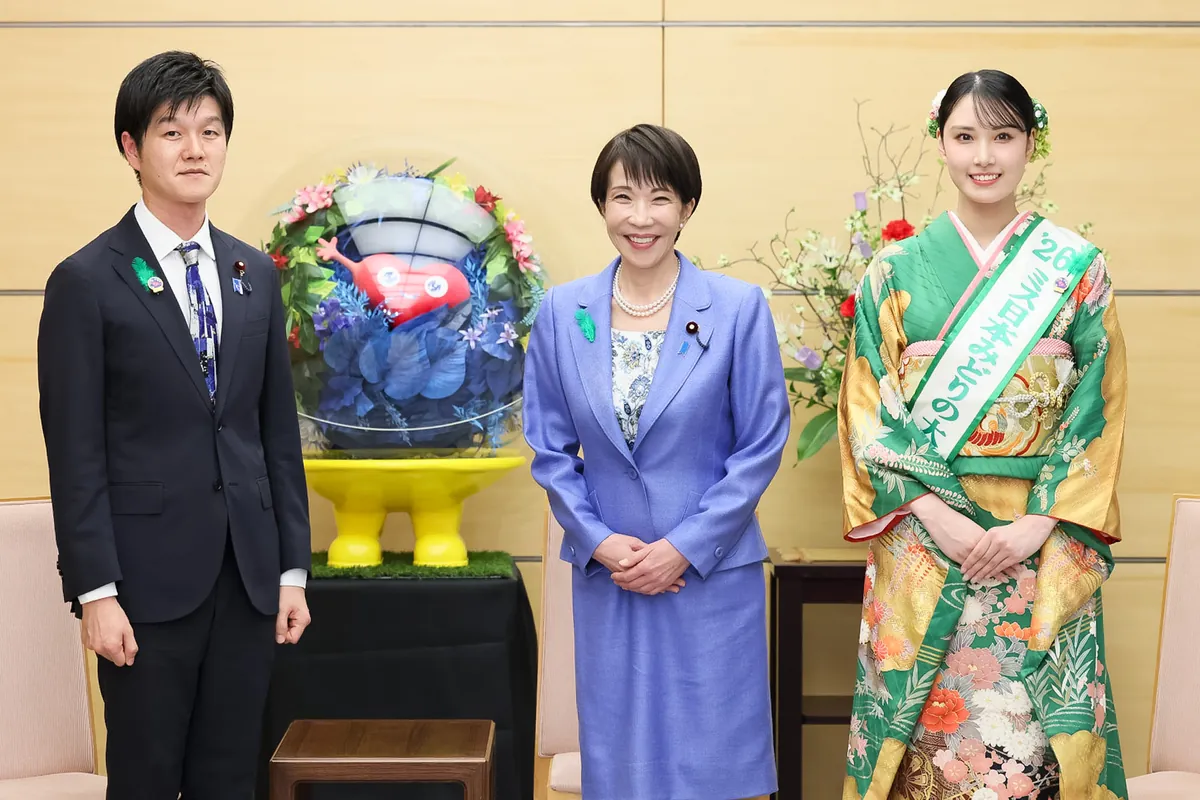 2026年4月13日・高市総理、ミス日本みどりの大使ら表敬を受ける - 首相官邸(日本)の記事画像