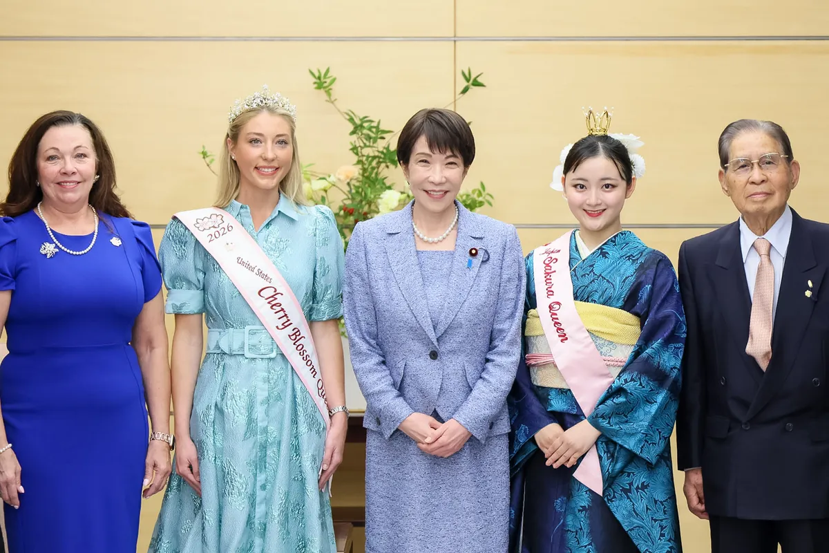 2026年5月18日:高市総理、全米さくらの女王と日本さくらの女王による表敬を受ける - 首相官邸(日本)の記事画像