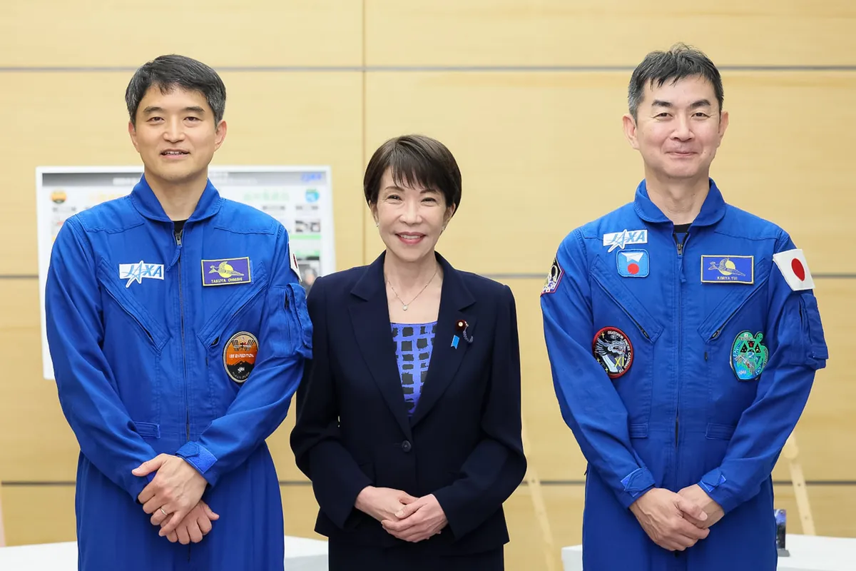 2026年5月21日・高市総理、油井亀美也宇宙飛行士及び大西卓哉宇宙飛行士の表敬を受ける - 首相官邸(日本)の記事画像