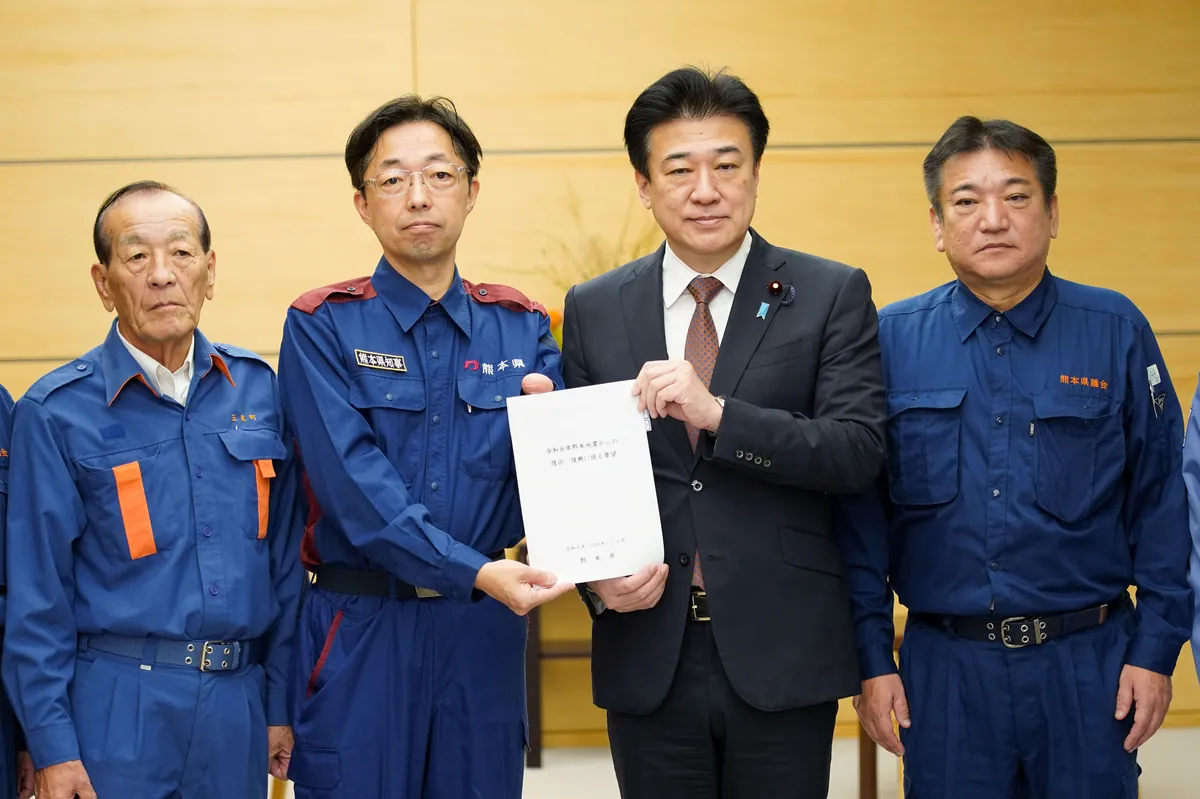 2026年10月2日：木原官房長官が熊本地震支援要請を受け - 首相官邸(日本)の記事画像