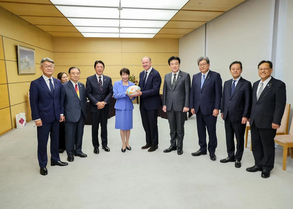 2026年10月23日：高市総理、ラグビー世界大会関連議論（表敬訪問）のサムネイル画像